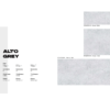 Alto Grey läikiv või matt keraamiline plaat